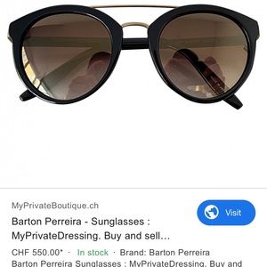 Barton Perreira Sunglasses - Never Worn